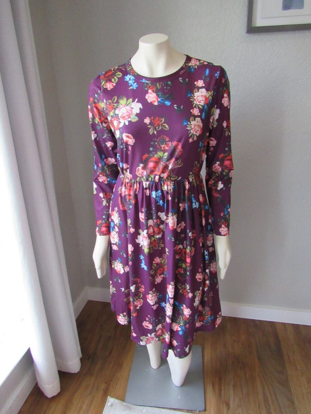 Zesica Long Sleeve Floral Dress